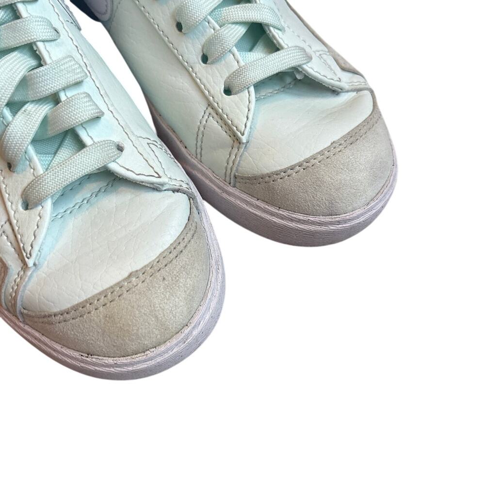 Nike Women's High-Top Sneakers in Light Mint and White - Picture 4 of 8